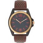 Montine Noble Men's Watch with Black Leather Strap